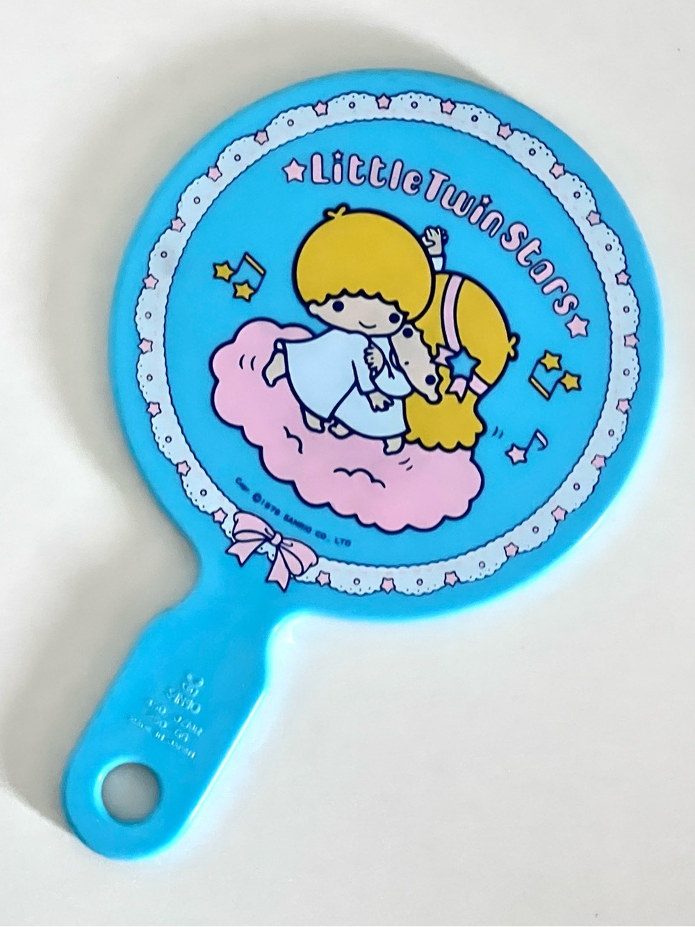 Vintage 1976 Sanrio Little Twin Stars Kiki & Lala Hand Mirror Hello Kitty